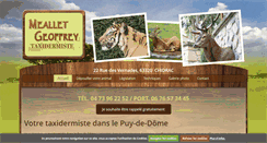 Desktop Screenshot of meallet-taxidermiste.com