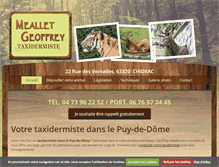 Tablet Screenshot of meallet-taxidermiste.com